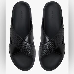 ALDO MENS  Mario Sandals. BLACK, 
SIZE 12